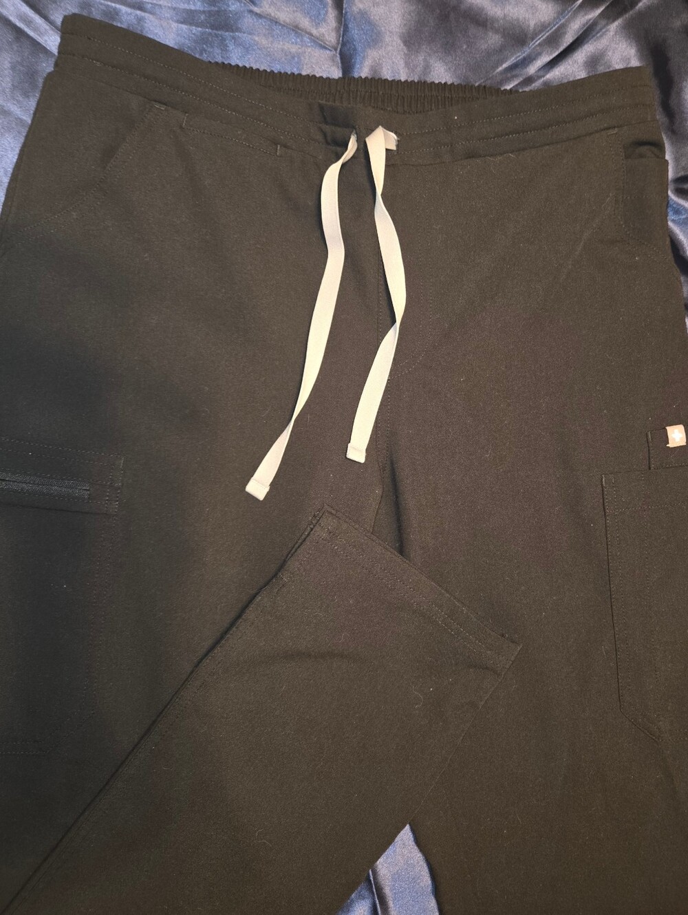 Figs Black Scrub Bottoms- Medium